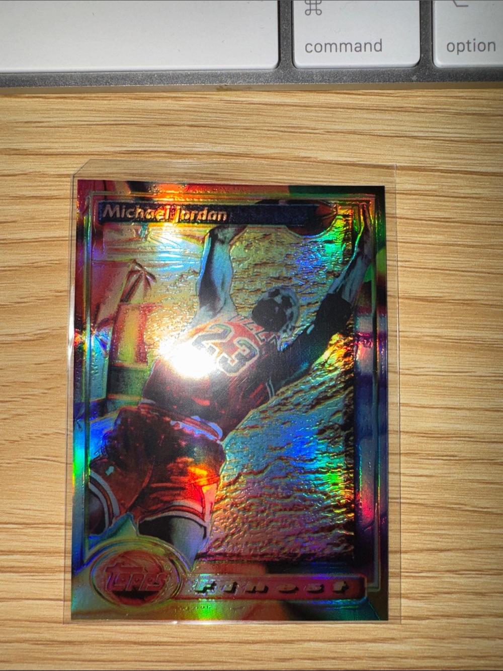 Michael Jordan finest Topps custom made card - not authentic but great card